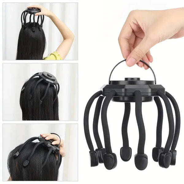 MASAJEADOR DE CABEZA ELECTRICO, Diseño ergonómico