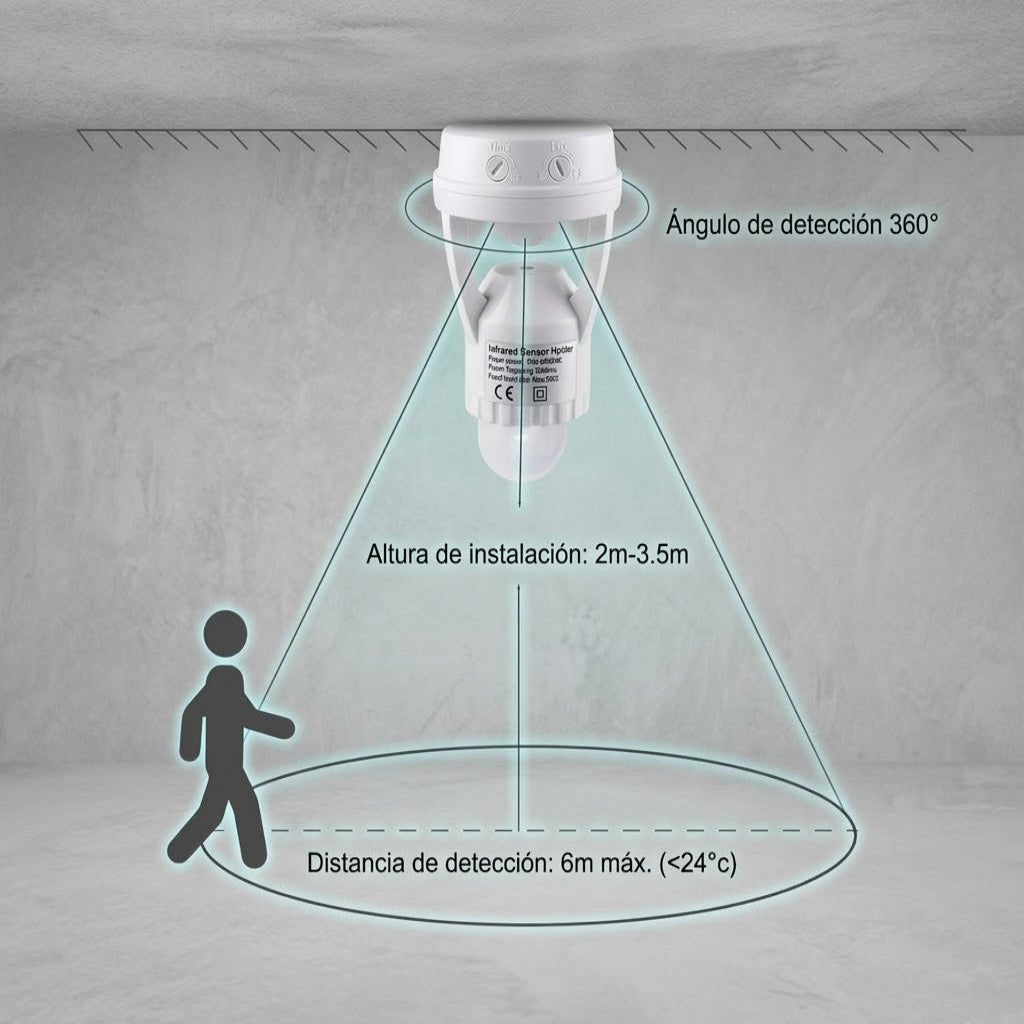 Socket Sensor Movimiento: Convierte tu foco común en una luz automática 💡