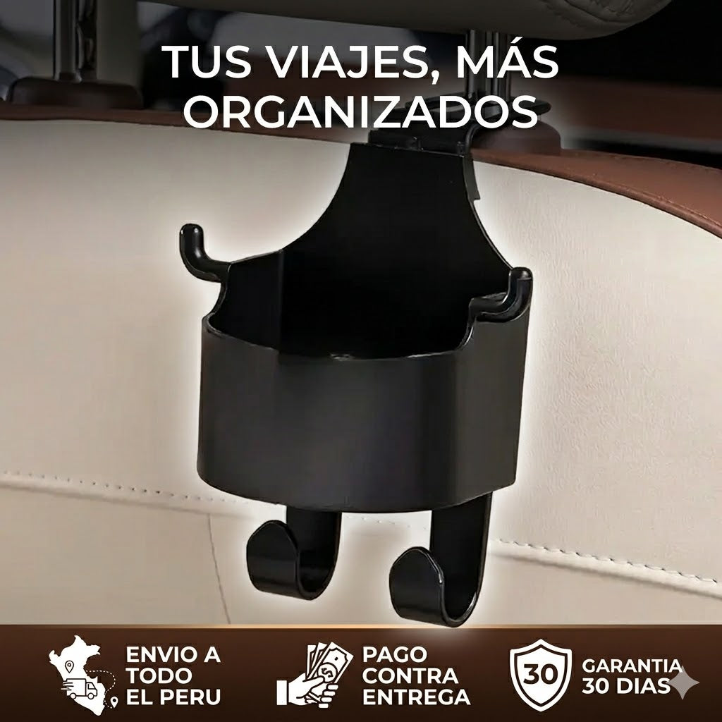 Portavasos Multifunción para Auto: Todo a la mano y tu auto impecable 🚗