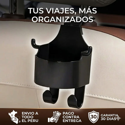 Portavasos Multifunción para Auto: Todo a la mano y tu auto impecable 🚗