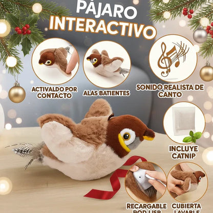 Pájaro Volador Interactivo: El Juguete Que Hace Saltar y Cazar a Tu Gato