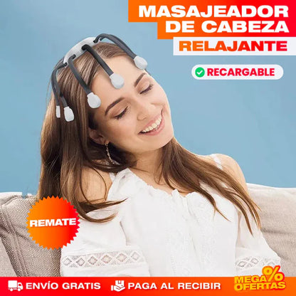 MASAJEADOR DE CABEZA ELECTRICO, Diseño ergonómico