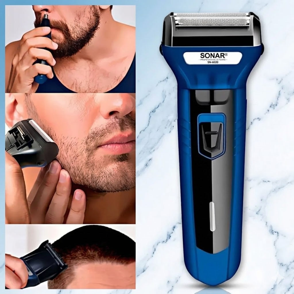 MÁQUINA PROFESIONAL SONAR 3 EN 1  Cabello, Barba y Nariz💈✂️