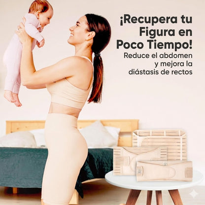 Faja para Embarazo y Post parto de 3 Piezas Abdomen, Cintura y Pelvis