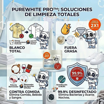 Polvo de burbujas Quitamanchas 2 x 1
