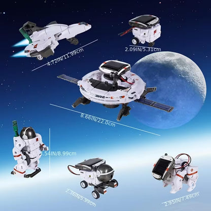 Kit Robot Espacial 6 en 1 ¡Con panel solar! ☀️