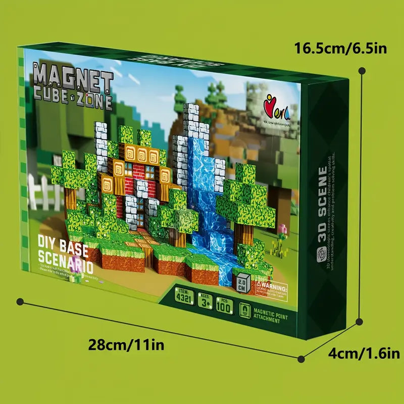 Mundo Magnético Minecraft - 100 piezas | Original