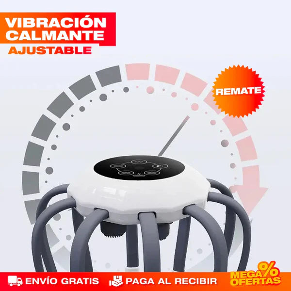 MASAJEADOR DE CABEZA ELECTRICO, Diseño ergonómico