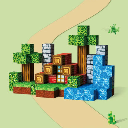 Mundo Magnético Minecraft - 100 piezas | Original