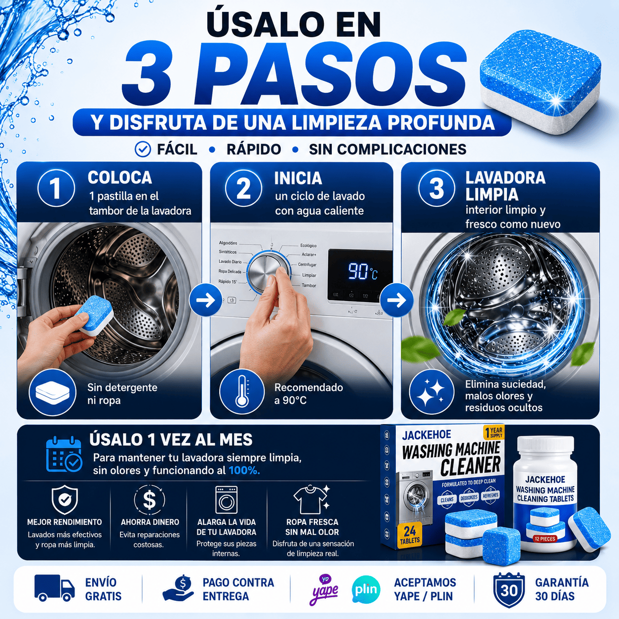 PASTILLAS PARA LAVADORA PRO. 2X1