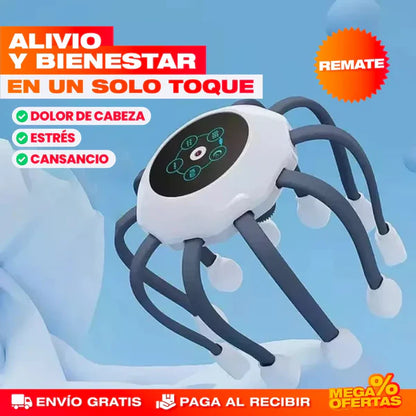 MASAJEADOR DE CABEZA ELECTRICO, Diseño ergonómico