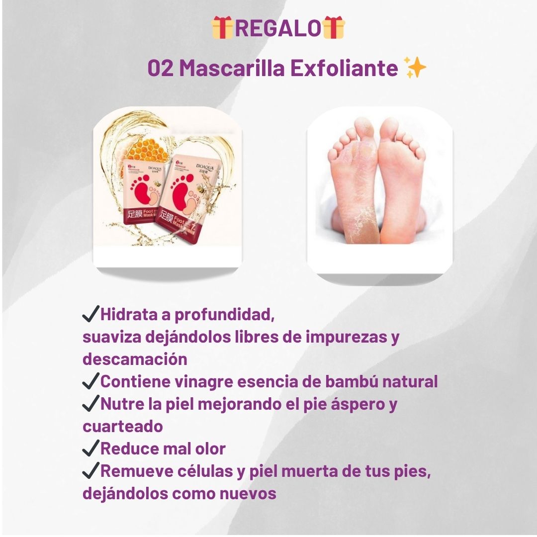 Combo Spa de Pies: Removedor Eléctrico + Mascarilla Exfoliante