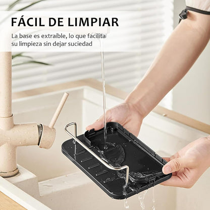 Dispensador de lavavajilla de acero inoxidable