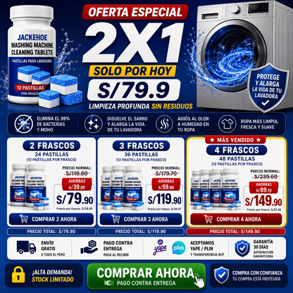 PASTILLAS PARA LAVADORA PRO. 2X1