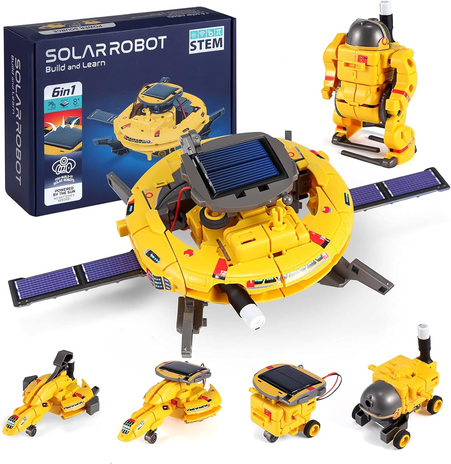 Kit Robot Espacial 6 en 1 ¡Con panel solar! ☀️