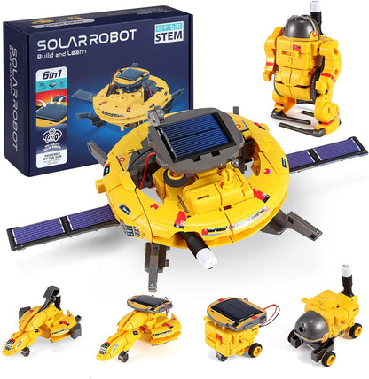 Kit Robot Espacial 6 en 1 ¡Con panel solar! ☀️