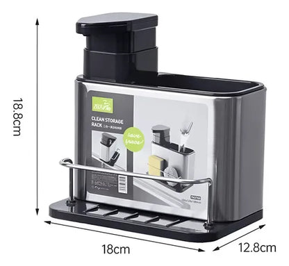 Dispensador de lavavajilla de acero inoxidable