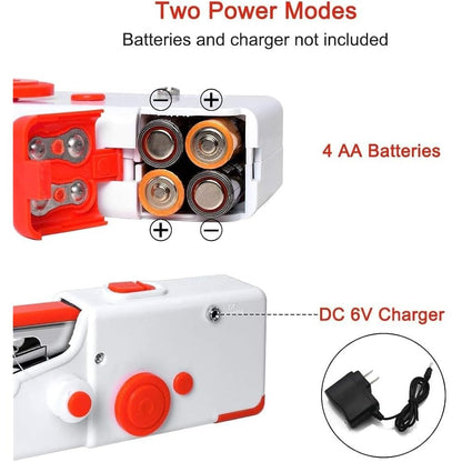 mini máquina de coser eléctrica portátil