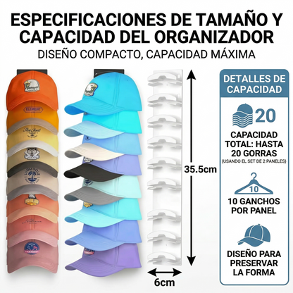 KAPPO™ Organizador de gorras - CUIDA TU LEGADO
