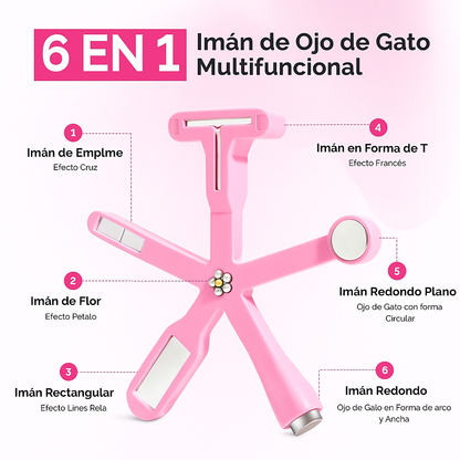 Imán 6 en 1 PRO para efecto Ojo de Gato