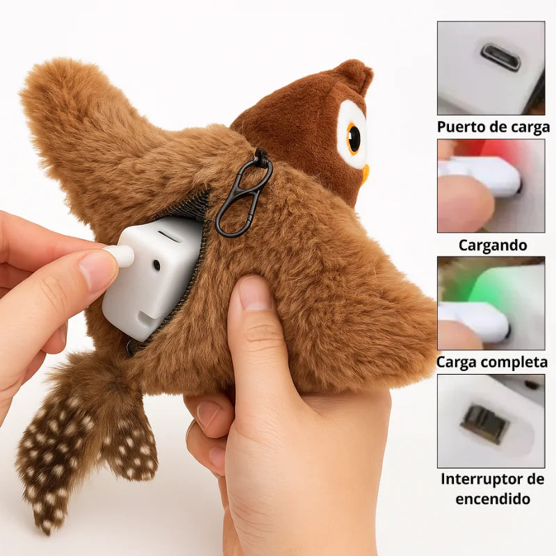 Pájaro Volador Interactivo: El Juguete Que Hace Saltar y Cazar a Tu Gato