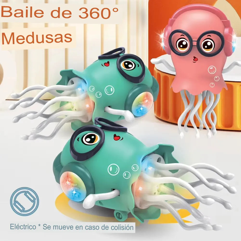 Pulpo Bailarín musical con luces y sensor