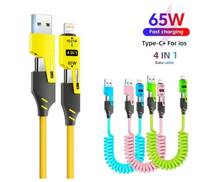 Cable 4 en 1 SUPER CARGA RÁPIDA - 2026