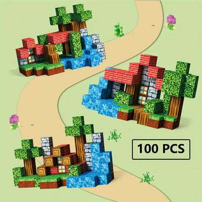 Mundo Magnético Minecraft - 100 piezas | Original
