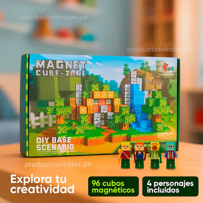 Mundo Magnético Minecraft - 100 piezas | Original