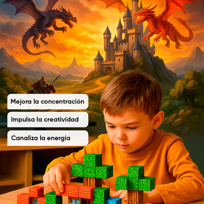 Mundo Magnético Minecraft - 100 piezas | Original