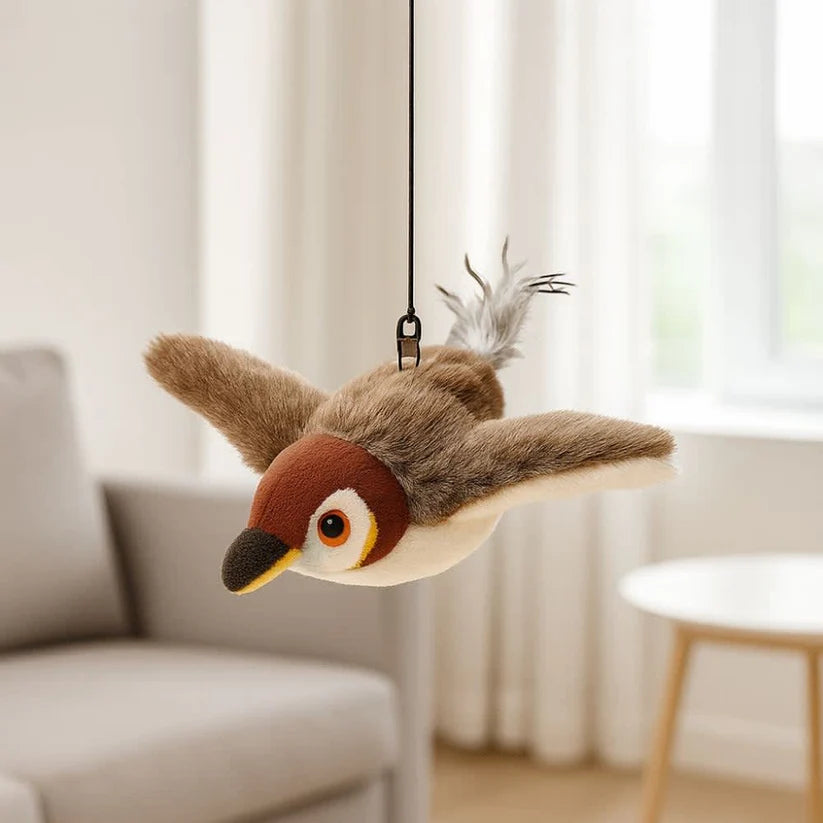 Pájaro Volador Interactivo: El Juguete Que Hace Saltar y Cazar a Tu Gato