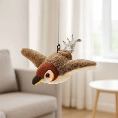 Pájaro Volador Interactivo: El Juguete Que Hace Saltar y Cazar a Tu Gato