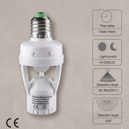 Socket Sensor Movimiento: Convierte tu foco común en una luz automática 💡